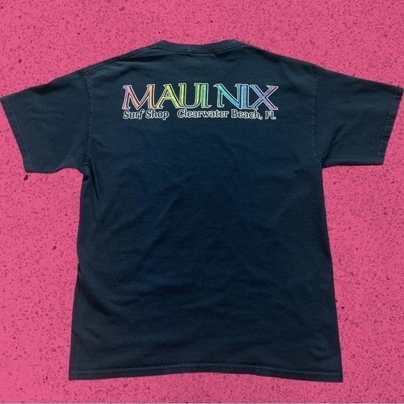 Maui Surf 00s y2k Florida tourist t shirt men’s L - Picture 4 of 6